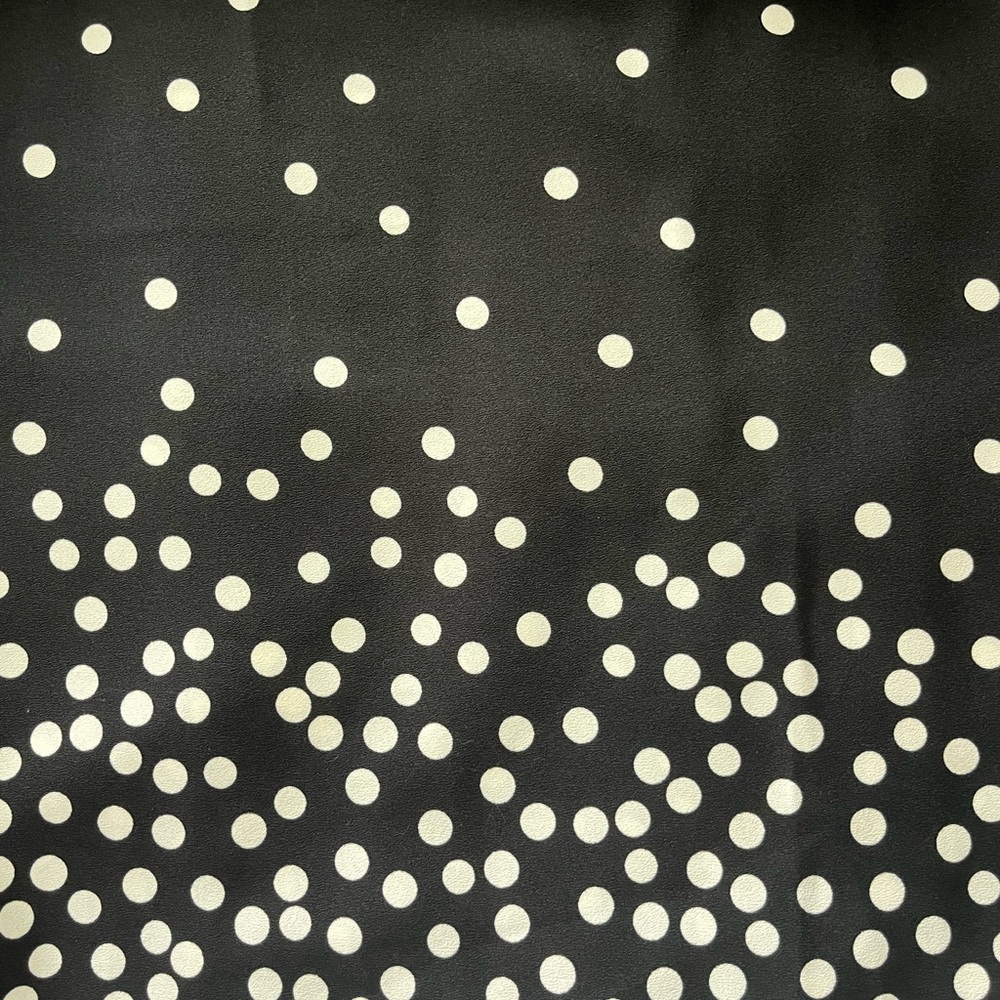 Ann Taylor Factory b&w Polka Dot Blouse, Size M - Picture 3 of 5
